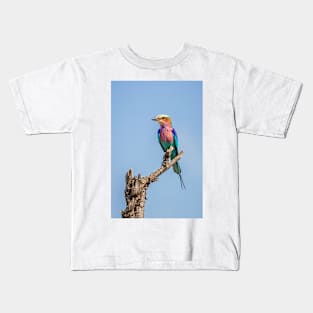 Lilac-breasted roller (Coracias caudatus) Kids T-Shirt